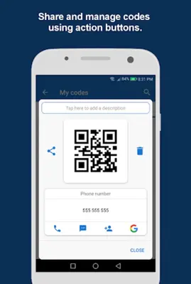 QR Code and Barcode Scanner android App screenshot 2